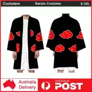 Naruto Akatsuki Uchiha Sasuke Costume Robe Coat Cape Kimono Uniform Cosplay