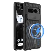 For Google Pixel 7 Pro Case [Support Magsafe Charger], CamShield Series Slim Stylish Protective Case with Slide Camera Cover (Black)