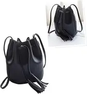 [SAFIGLE] Bunch Mouth Bag for Girls Tassel Coin Purse Single Shoulder Messenger Bag Versatile for Occasions