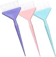 IWOWHERO 3pcs Set Hair Dye Brush Set Soft Bristle Applicators for Even Color Application for Hair Dyeing Highlighting Convenient Portable