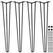 Hairpin Table Legs 30 inch, Set of 4 DIY Desk Table Legs 3 Rods Heavy Duty