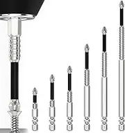 High Magnetic Screwdriver Drill Bit Set, Strong Magnetic Durability Screwdriver Drill Bit Set, Universal Anti-Slip Magnetic Electric Screwdriver Set, 25 50 65 70 75 90 100 120 150mm (6PCS)