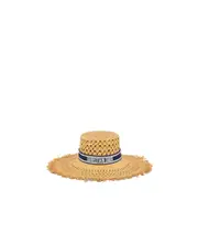 Dioriviera Naughtily-D Large Brim Hat 56,57,58 Nude
