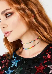 Find Ur Way Beaded Choker