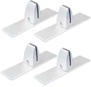 4 Pcs T Shaped Office Desk Partition Clamp Sneeze Guard Clamp Bracket Support