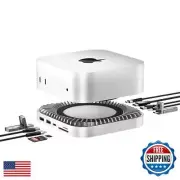 Mac Mini M4 Dock, USB C Hub Aluminum Mac Mini Stand and HDMI Hub for M4 and P