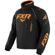 FXR Snowmobile Mens Octane Insulated Jacket - Black/Orange