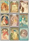 Alphonse Mucha Art Print - Art Nouveau Decor, Alfons Mucha Poster, Art Deco Wall