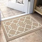CHICHIC Khaki Indoors Doormat 31.5'' x 20'' Welcome Mat for Home Entrance Entry Way Entry Rugs Floor Mat Machines Washable Non Slip Rugs Inside Outdoors