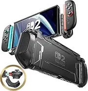 Mumba Dockable Case for Nintendo Switch 2 2025, [Blade Series] TPU Grip Protective Cover Accessories Compatible with Switch 2 7.9 Inch and Quick-Release Joy-Con Design (Black)