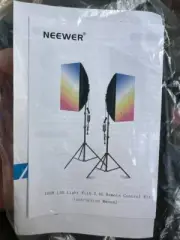 Neewer 2-Pack 100W Softbox Lighting Kit with 2.4GHz