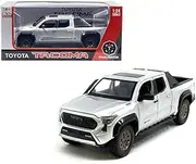 Diecast Model Car Compatible for Toyota Tacoma Trailhunter Diecast Model Truck, 1:24 Scale, Silver, 2024 Edition New Tooling Die-Cast Limited Edition Modeeel H08777-SIL