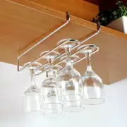 Wine Glass Rack Under Cabinet Stemware Glasses Holder Organizer Hanger for Bar