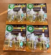 4 - 2pk Airwick Essential Oil Refills Paradise Retreat Air Fresheners