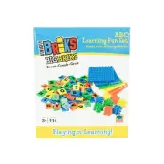 Abc Learning Fun Set With 3d Briks, Alphabriks & 8x8 Baseplates