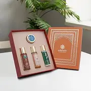 Ashpveda Luxury Ayurvedic A Box to Nourish Diwali Gift Box Set for Women and Men | Premium Luxury Bath and Body Gift Set with Body Wash, Body Lotion, Badam Oil and Hand Cream
