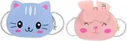 [Ipetboom] Cute Single-shoulder Cartoon Shoulder Bag for Kids Smooth Back Forth Zipper Ideal for School Leisure