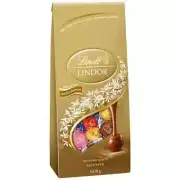 Lindt Lindor Assorted Gold Bag 608g Chocolate Bundle Sweets Pantry Home