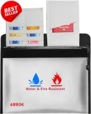 Fireproof Waterproof Document Bag 38x28cm Heat Resistant Safe Case Large Capacit