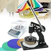 Fabric Sampler Cutter-100cm Fabric Sampler Cutter-100cm² Sqcm Round Cloth Sample Disk Cutter with Fabric Scale | 0.0039-0.39" Thickness | Leather/Paper/Cardboard Sampling Tool
