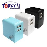 TOPCOM 雙USB孔 5V 3.4A 高速充電 充電器 TC-E340