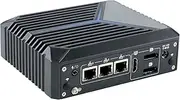 HUNSN Micro Firewall Appliance, Mini PC, OPNsense, VPN, Router PC, Intel Celeron J6412, RX13, AES-NI, SIM Slot, COM, 3 x 2.5GbE LAN, HDMI, 2 x DP, TPM2.0, 4G RAM, 64G SSD