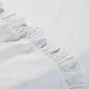 Canningvale Vintage Flat Sheet - White, Queen, Softwash Cotton