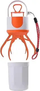 Pzuryhg Dog Poop Picker With Bag, Portable Puppy Waste Scooper, No-Touch Pickup, Odor- Grabber Tool, Outdoor Pet Waste Cleaner For Small, Large Dogs, Walking And Traveling, 1 Piece