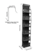 6-Shelf Over The Door Hanging Organizer with Hooks Large Capacity Door ReypR☾