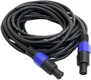 Mr. Dj CSMSM-25 Speakon Male to Speakon Male Speaker Cable (25 feet)