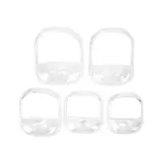5 Pcs Mens Beard Shaping Template Tool Easy to Use Goatee Beard Shaper for Perfe