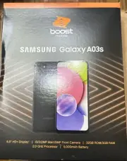Samsung Galaxy A03s - Black -- Smartphone - Brand New Unopened - Boost Mobile