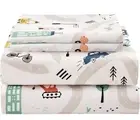 Kids Printed Sheet Set Size, 4 Piece Soft Microfiber Bed Deep Pocket Car