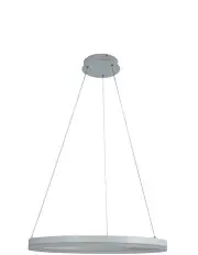 [Oriel Lighting] Cronus Modern Tricolour LED Halo Pendant Light 60cm in White