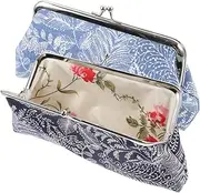 [GAROZATION] Portable Sturdy Canvas Purse Small Wallet for Women for Handbags or Tote Bags