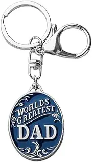 [YALLNASL] Father Dad Christmas Birthday Gifts for Daddy Dad I Love You Gifts for Papa Dad Retirement Gifts for Men Senior Dad Valentines Day Gifts for Dada Daddy Worlds Greatest Dad Keychain from Daughter Son