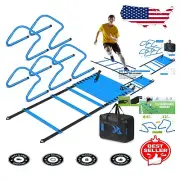 Durable Speed & Agility Training Equipment Set: Hurdles & Ladder for Athletes