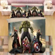 The Avengers Linen Single/Double/Queen/King Size Bed Duvet/Doona/Quilt Cover Set