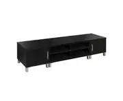 Entertainment Unit with Cabinets - Black