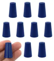 10PK #000 ASTM Neoprene Stoppers, Solid - Eisco Labs