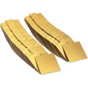 Mini Gold Foil Cake Boards, Square Dessert Display (3.5 In, 200 Pack)