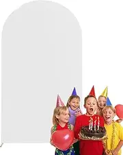 Backdrop Stand Covers,Reusable Spandex 2-Sided Arch Fabric Cover - Ceremony Decoration Supplies for Anniversary, Baby Shower, Wedding, Birthday, Photo Booth Backdrops Jmedic
