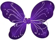 yuksok Butterfly Wings Fairy Wings Novelty Roles Play Boys and Girls Dressing up Elf Wings Costume for Birthday Gift Party, Purple