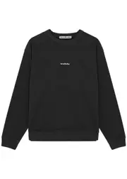 Acne Studios Edi Logo-print Cotton Sweatshirt - Black - XS XS