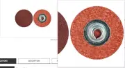 60% Off 81 Ea Norton ARX19 1-1/2" P120 Grit Ty II TSM QC Cloth Disc 99632