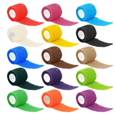 5 Pcs/Set Self Adherent Cohesive Wrap Bandages Non-Woven Bandage First Aids Tape