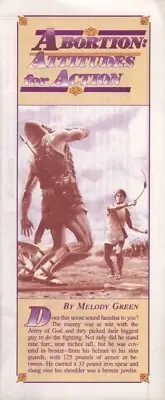 Abortion: Attitudes for Action - Last Days Wise Tract