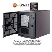 Supermicro CSE-721TQ-350B2 CS Mini-tower chassis w 4x 3.5 HDD tray 350W PWS