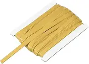 uxcell Double Fold Bias Tape for Sewing 1/3 Inch x 12 Yards Satin Pre-fold Continuous Binding Tape for Seaming Quilting Hemming Binding DIY Crafts, Gold Tone