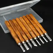 Professional Wood Carving Hand Chisel Tool 12Pcs Set Woodworking Gouges Steel